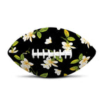 Vintage Plumeria Flower Pattern Print Rugby Ball