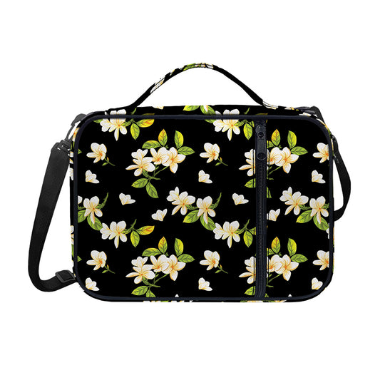 Vintage Plumeria Flower Pattern Print Shoulder Strap Bible Bag