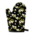 Vintage Plumeria Flower Pattern Print Single Oven Mitt
