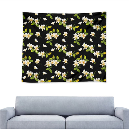 Vintage Plumeria Flower Pattern Print Tapestry