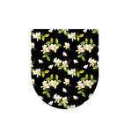 Vintage Plumeria Flower Pattern Print Toilet Lid Cover