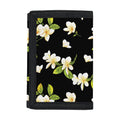 Vintage Plumeria Flower Pattern Print Trifold Wallet