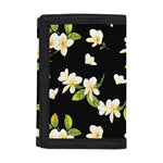 Vintage Plumeria Flower Pattern Print Trifold Wallet