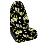 Vintage Plumeria Flower Pattern Print Waterproof Car Seat Cover