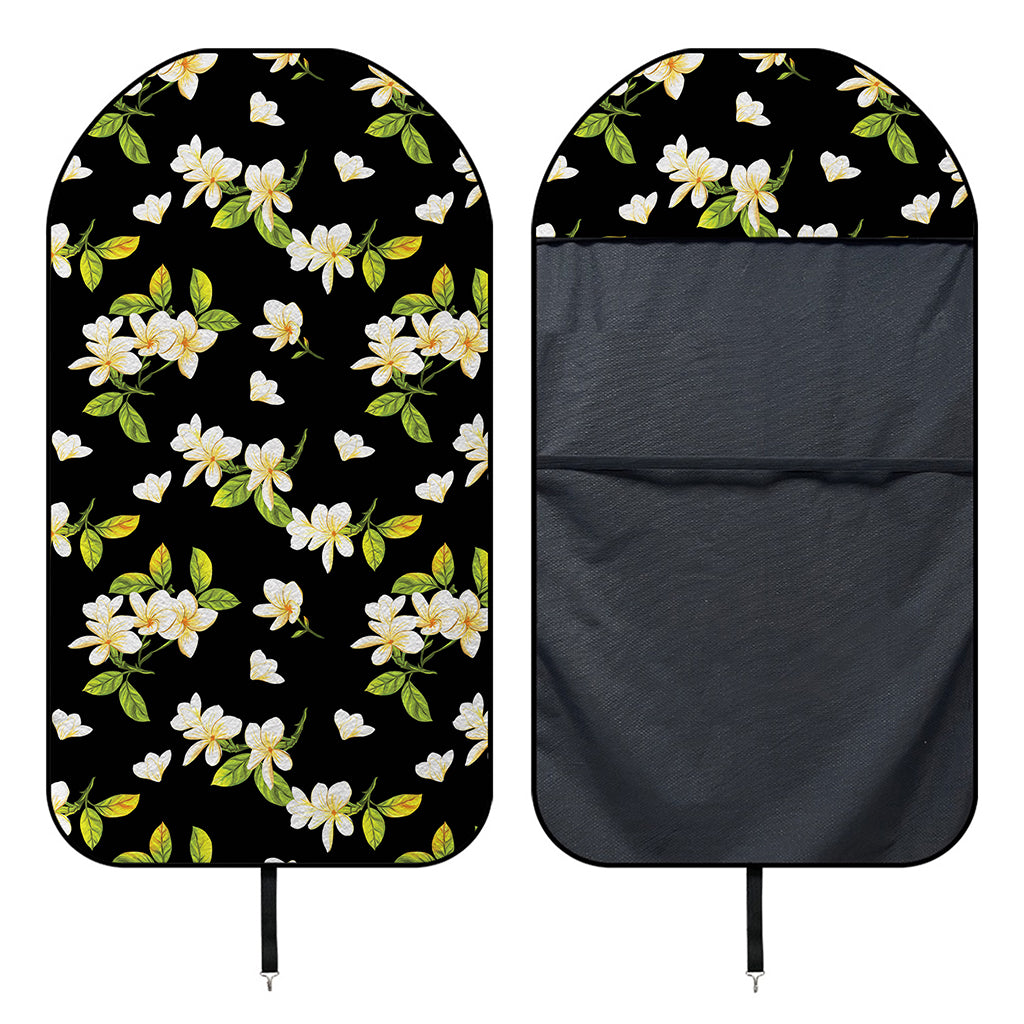 Vintage Plumeria Flower Pattern Print Waterproof Car Seat Cover