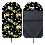 Vintage Plumeria Flower Pattern Print Waterproof Car Seat Cover