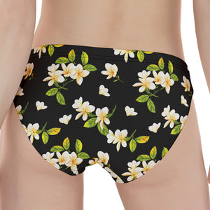 Vintage Plumeria Flower Pattern Print Women's Panties