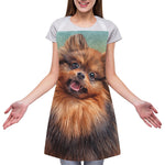 Vintage Pomeranian Portrait Adjustable Apron