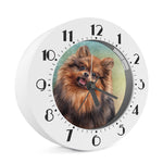 Vintage Pomeranian Portrait Alarm Clock
