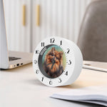 Vintage Pomeranian Portrait Alarm Clock