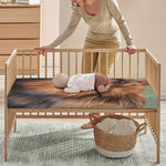 Vintage Pomeranian Portrait Baby Crib Sheet