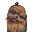 Vintage Pomeranian Portrait School Backpack