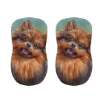 Vintage Pomeranian Portrait Bar Stool Covers