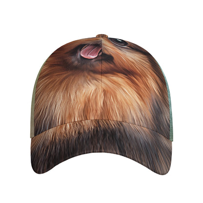 Vintage Pomeranian Portrait Baseball Cap
