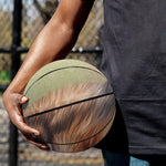 Vintage Pomeranian Portrait Basketball