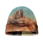 Vintage Pomeranian Portrait Beanie