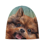 Vintage Pomeranian Portrait Beanie