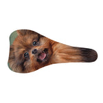 Vintage Pomeranian Portrait Bicycle Seat Cover