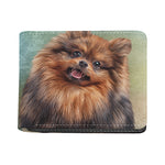 Vintage Pomeranian Portrait Bifold Wallet