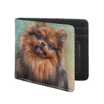 Vintage Pomeranian Portrait Bifold Wallet