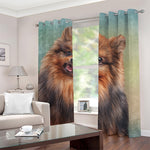 Vintage Pomeranian Portrait Blackout Grommet Curtains