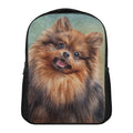 Vintage Pomeranian Portrait Casual Backpack