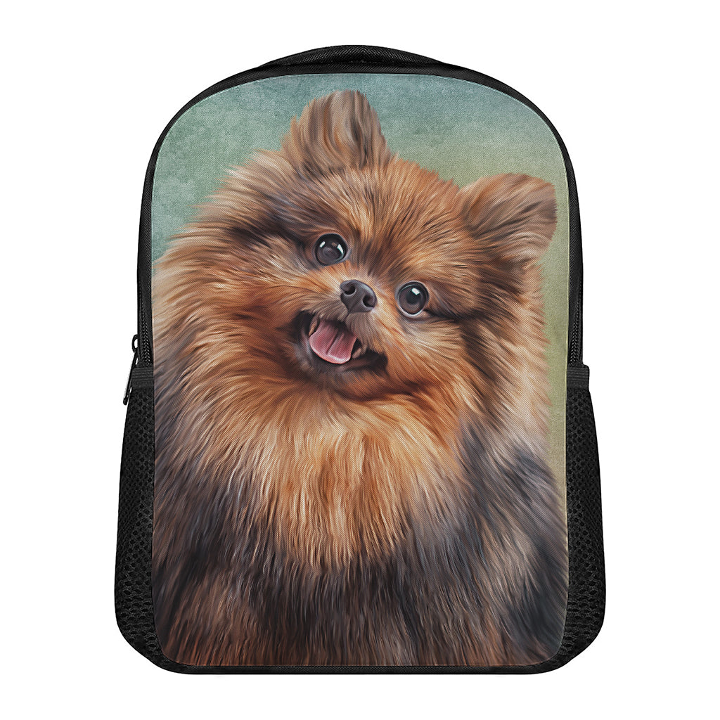Vintage Pomeranian Portrait Casual Backpack