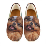 Vintage Pomeranian Portrait Casual Shoes