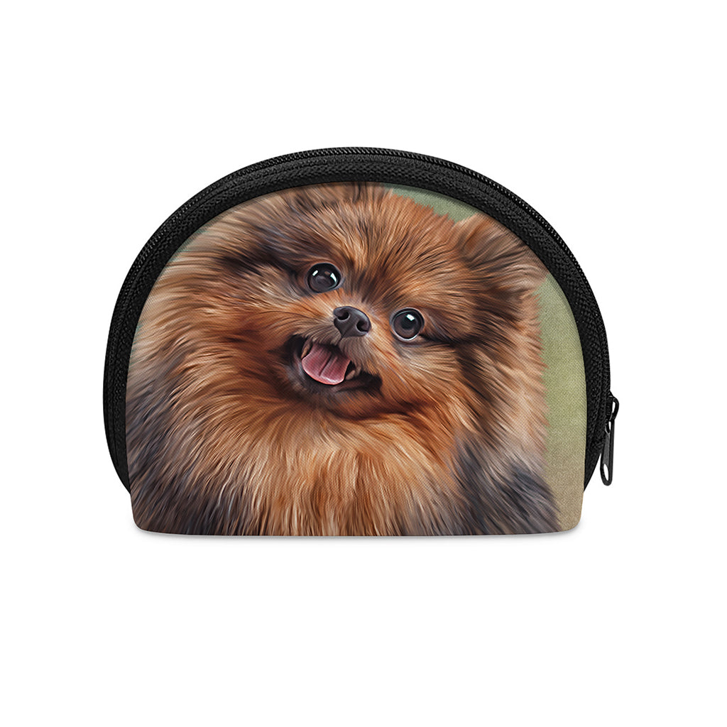 Vintage Pomeranian Portrait Coin Purse