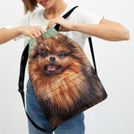 Vintage Pomeranian Portrait Drawstring Backpack