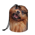 Vintage Pomeranian Portrait Drawstring Makeup Bag