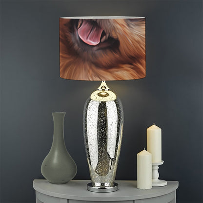 Vintage Pomeranian Portrait Drum Lamp Shade