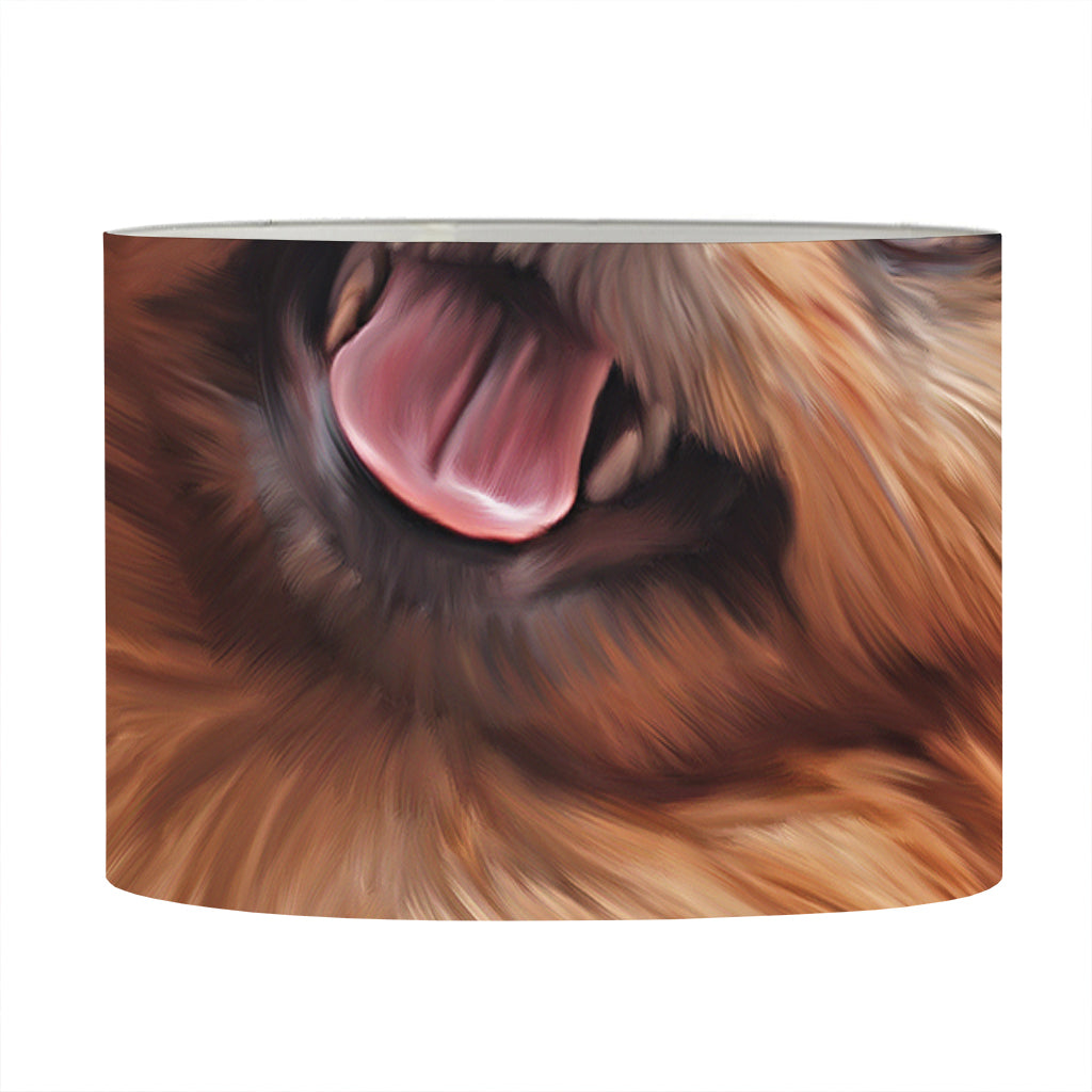 Vintage Pomeranian Portrait Drum Lamp Shade
