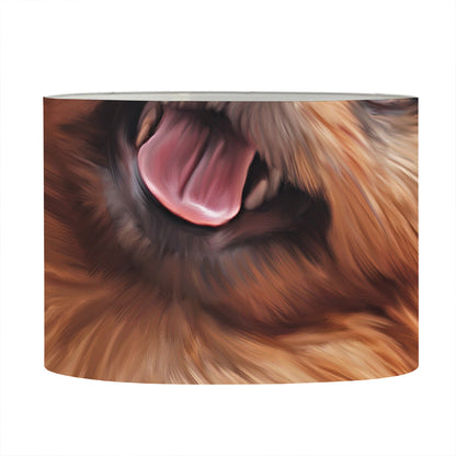 Vintage Pomeranian Portrait Drum Lamp Shade