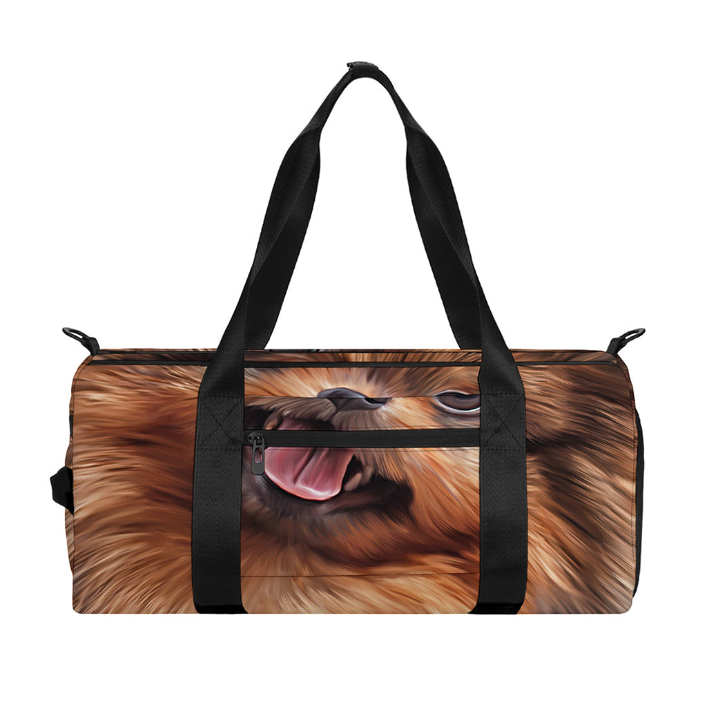 Vintage Pomeranian Portrait Gym Bag