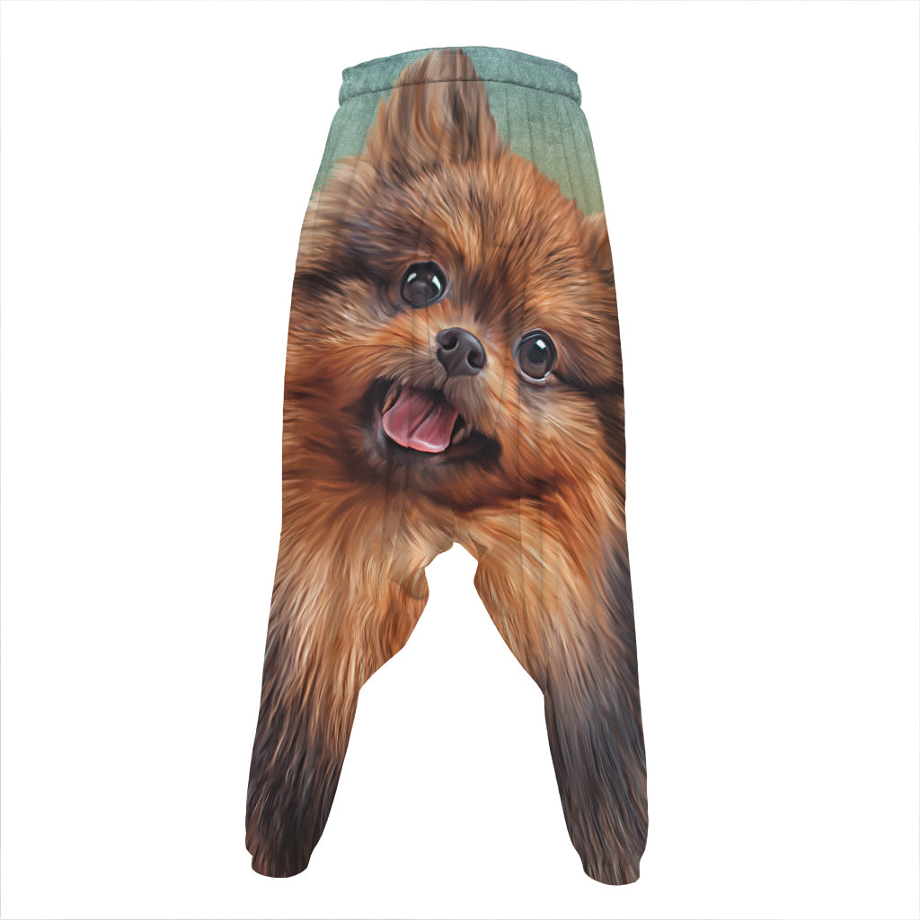Vintage Pomeranian Portrait Hammer Pants
