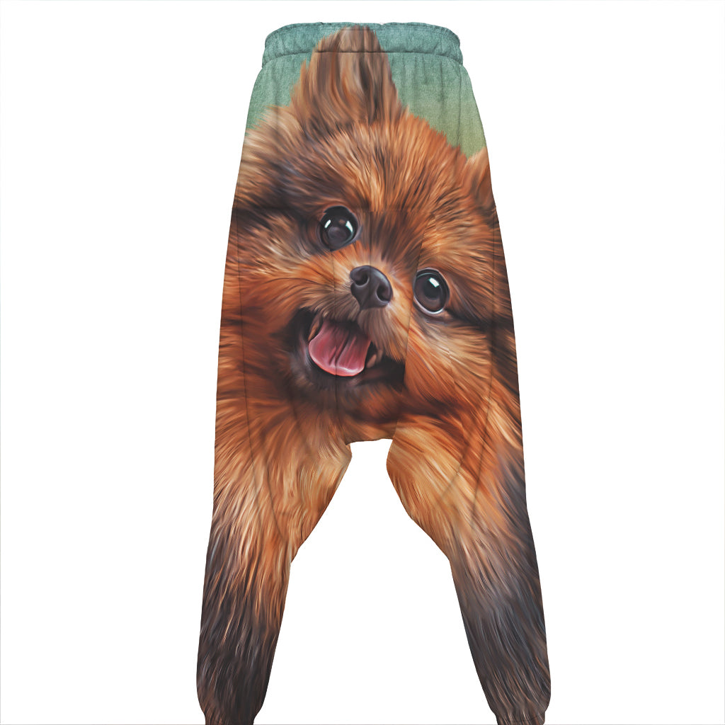 Vintage Pomeranian Portrait Hammer Pants