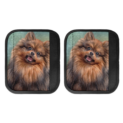 Vintage Pomeranian Portrait Handle Covers