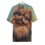 Vintage Pomeranian Portrait Hawaiian Shirt