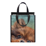 Vintage Pomeranian Portrait Insulated Lunch Tote