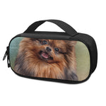 Vintage Pomeranian Portrait Insulin Cooler Travel Case