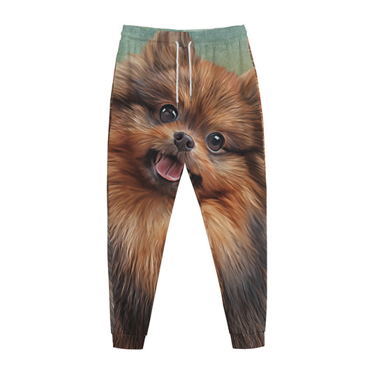Vintage Pomeranian Portrait Jogger Pants