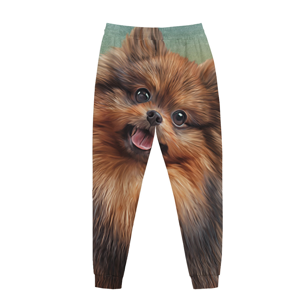 Vintage Pomeranian Portrait Jogger Pants