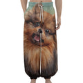Vintage Pomeranian Portrait Lantern Pants