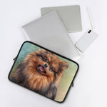 Vintage Pomeranian Portrait Laptop Sleeve