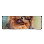 Vintage Pomeranian Portrait Long Kitchen Mat