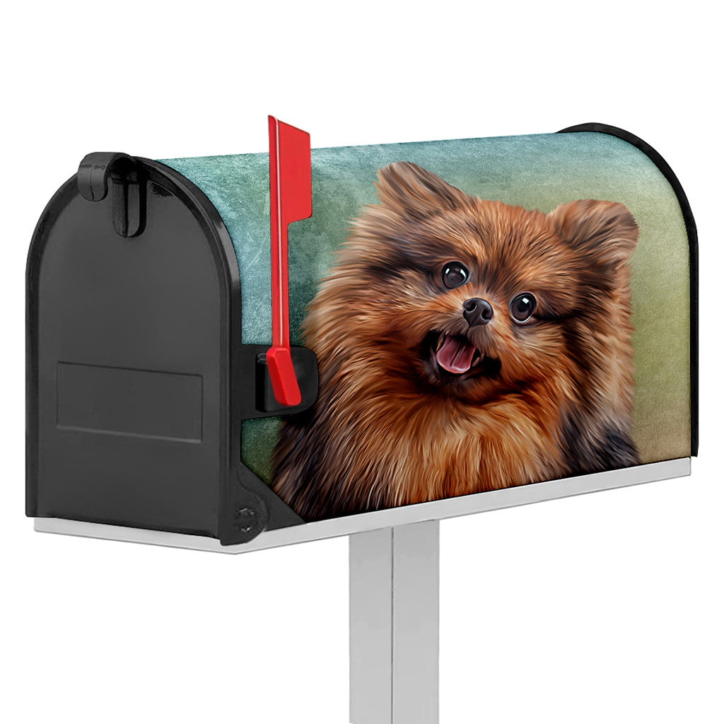 Vintage Pomeranian Portrait Mailbox Cover