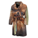Vintage Pomeranian Portrait Men's Bathrobe