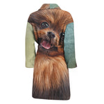 Vintage Pomeranian Portrait Men's Bathrobe