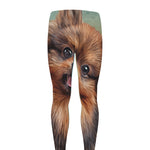 Vintage Pomeranian Portrait Men's leggings